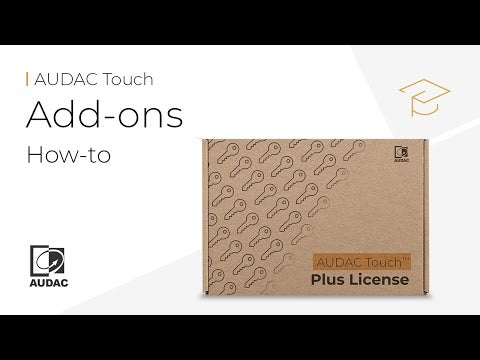SL-PLUS1 Audac Touch Premium License - Digital Download