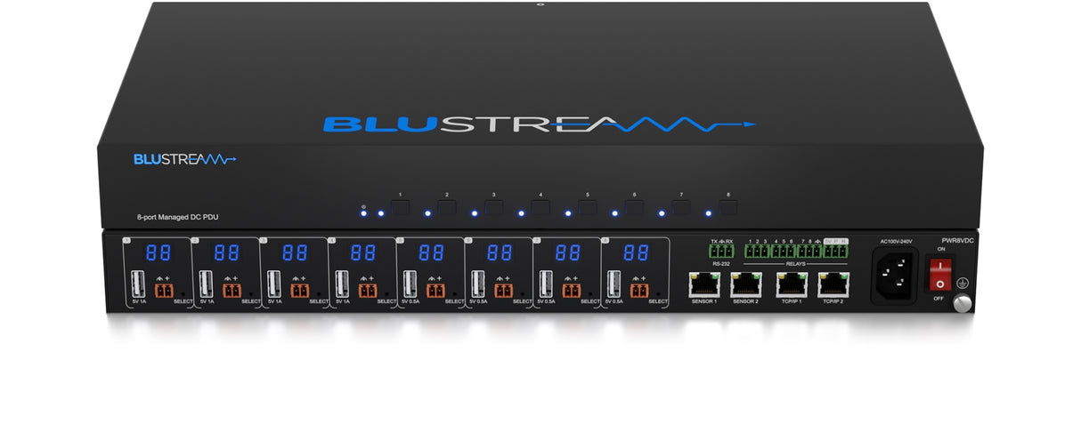 PWR8VDC 8 Port Managed Low Voltage PDU