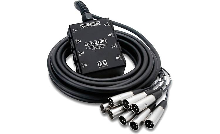 SH-8X0-25 Pro-Conex Little Bro' Sub Snake 8 X Xlr Sends And No Returns 25'