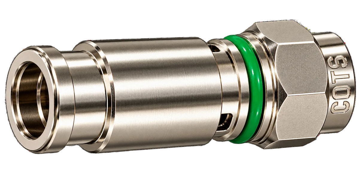 SLCU-6Q SuperLok Compression Connector for RG-6 quad shield cable