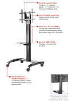 SR560M SmartMount®  Universal Cart For 32 - 75" TV's w/Metal Shelf