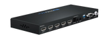 SW61AB 6-Way 4K 18Gbps HDMI 2.0 Switch with Optical & Analogue Audio Breakout, Auto-Switching, IP & RS-232