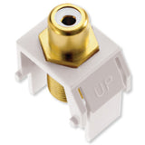 WP3461 Keystone White RCA To F-Connector