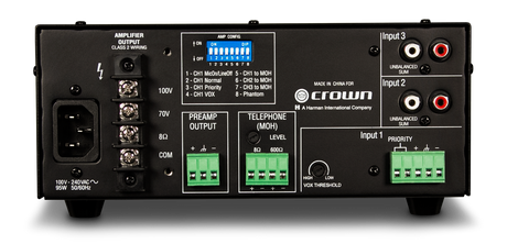 Crown 135MA 3 Channel 35W Mixer Amplifier