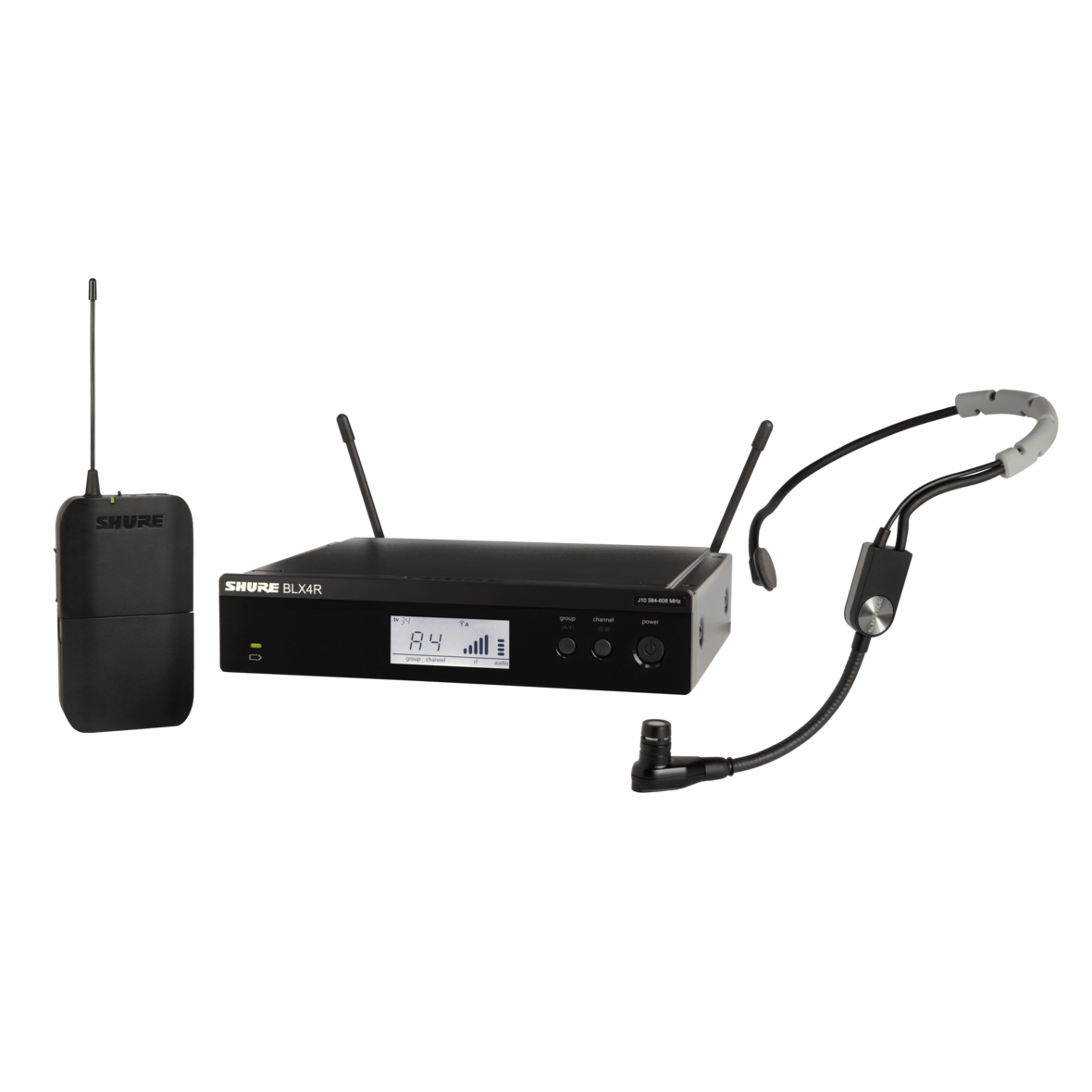 Shure BLX14RSM35H11 Wireless Rack-mount Headset System with SM35 Headset Microphone