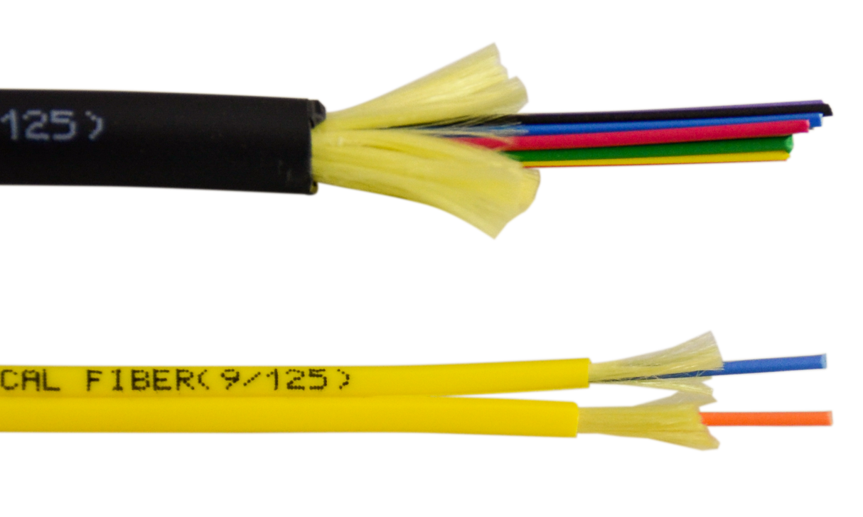 S2I-6M-P-BK-1000 Single Mode OS2 Fiber Optic Fiber 6 strand