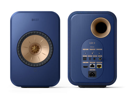 KEF LSXIIBU Speakers Bookshelf Wireless HiFi Cobalt Blue Pair Special Order