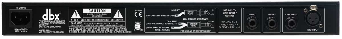 286S Microphone Pre-Amplifier Channel Strip Processor