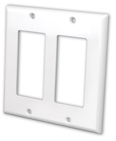 820512 Decor Style Face Plate Dual White