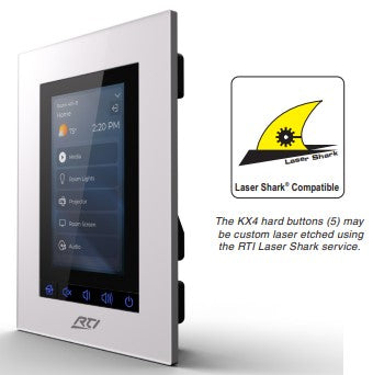 RTI KX4 4" In-Wall Touchpanel Universal System Controller