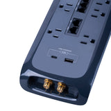 ME5006 Power Strip Surge 10 AC 1 USB A 1 USB C Black