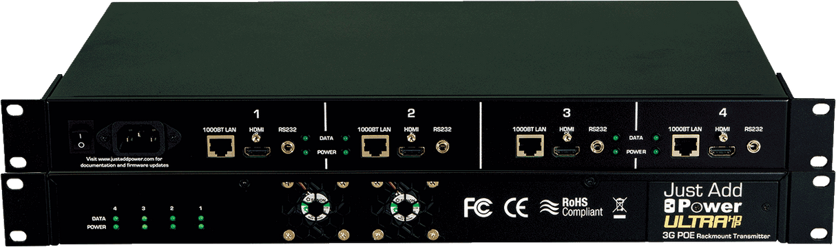 747POE 3G POE 4-input Rackmount Transmitter