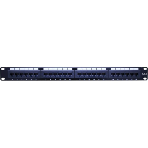 820524 Cat5E Patch Panels 24 Port 1 Rack Unit Space