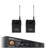 AP62BP Wireless Microphone System R62 Two Channel True Diversity Receiver with Two B60 Bodypack Transmitters (522-586 MHz)