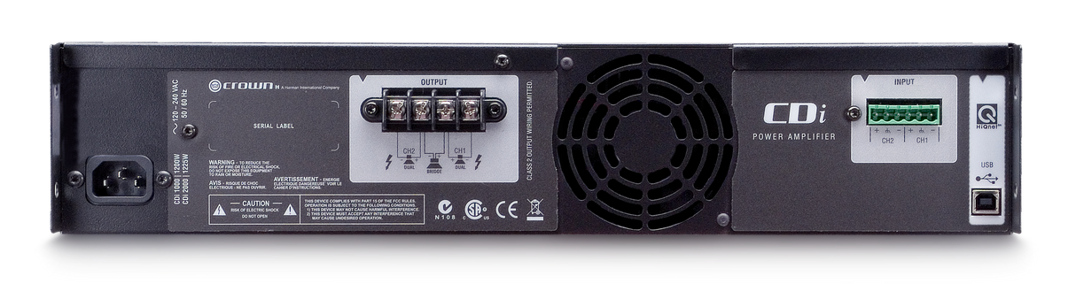 Crown CDi1000 2 Channel 500W Power Amplifier