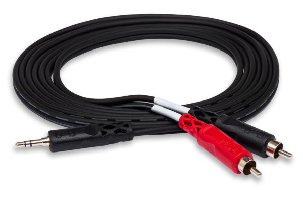 CMR215 Stereo Breakout 3.5 mm TRS to Dual RCA 15'