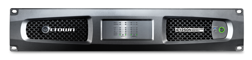 DCi4x1250N Four-channel, 1250W @ 4Ω Power Amplifier with BLU link, 70V/100V