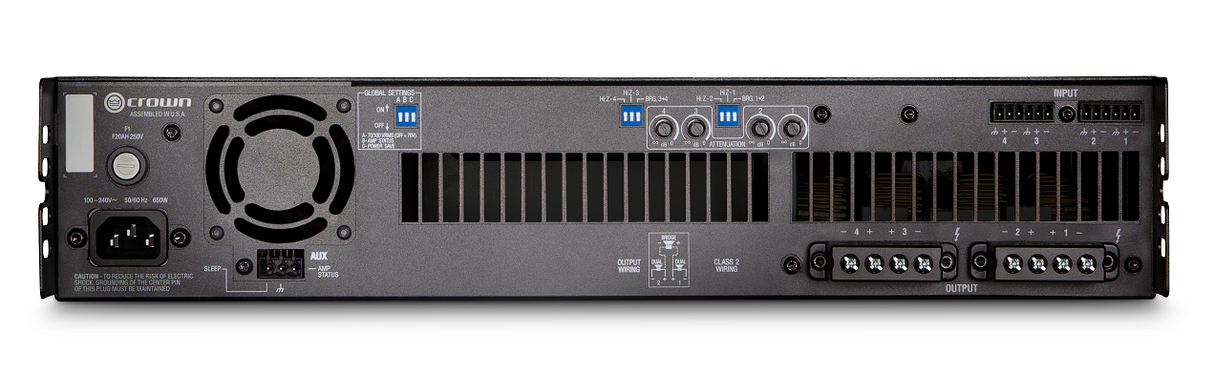 DCi4x600 4 Channel 600W @ 4Ω 70V Power Amplifier