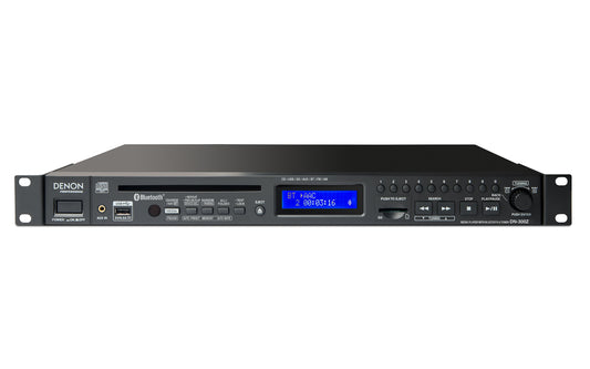 Denon Pro DN300Z CD, SD, USB Player with BT and AM/FM Receiver, Single Play, Balanced Outputs
