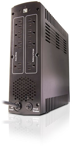 ETR1000LCD UPS AVR 1000VA 5-Bat/5-Surge USB Compact Tower