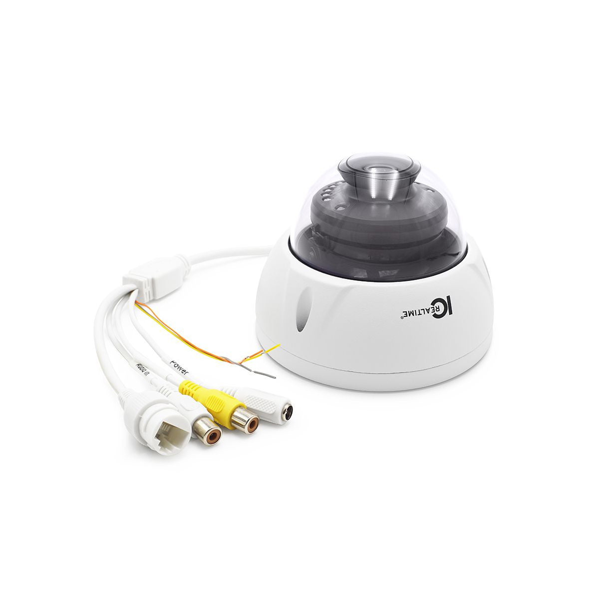 IC Realtime IPMXD40FIRW2 4MP IP Ind/Out Small Size Vandal Dome Fixed 28mm Lens 104 98 ft Smart IR Tnted Dome POE AI