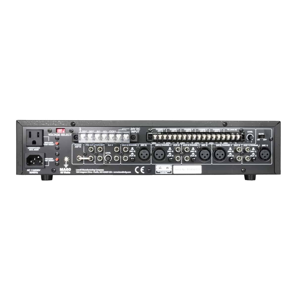 MA60 60W Mixer Amplifier