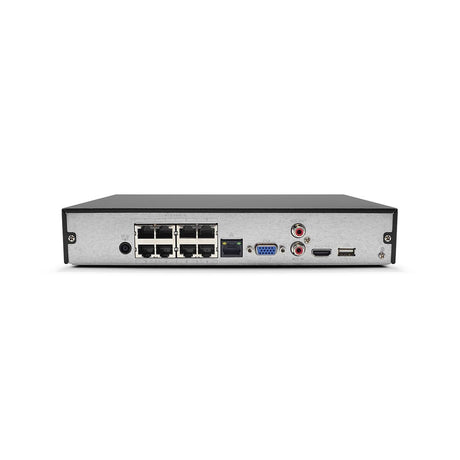 NVR-EG08POE-1U4K1-2TB 8 Channel 1U 8PoE 4K & H.265 Network Video Recorder 2TB