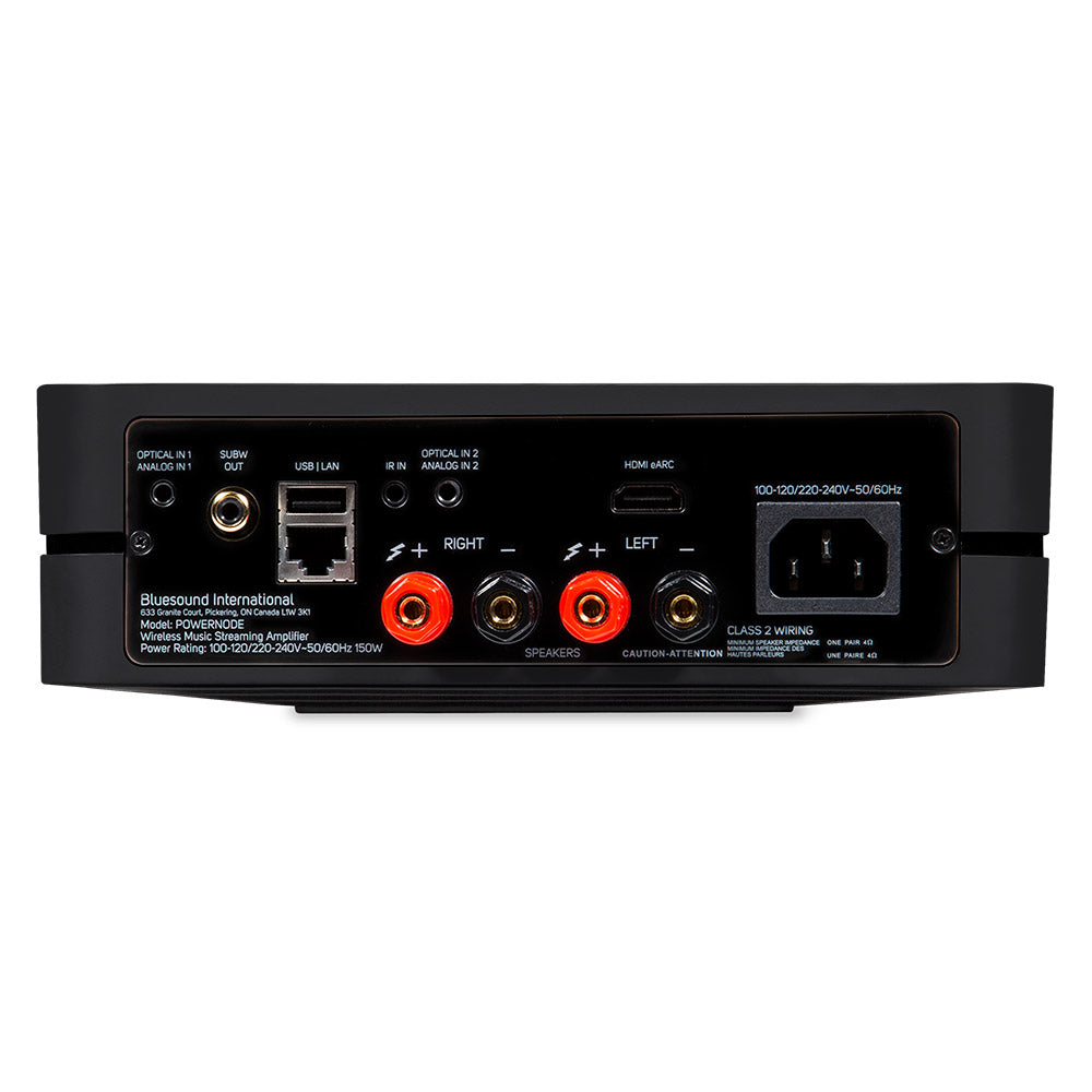 Powernode Wireless Multi-Room Hi-Res Music Streaming Amplifier Black