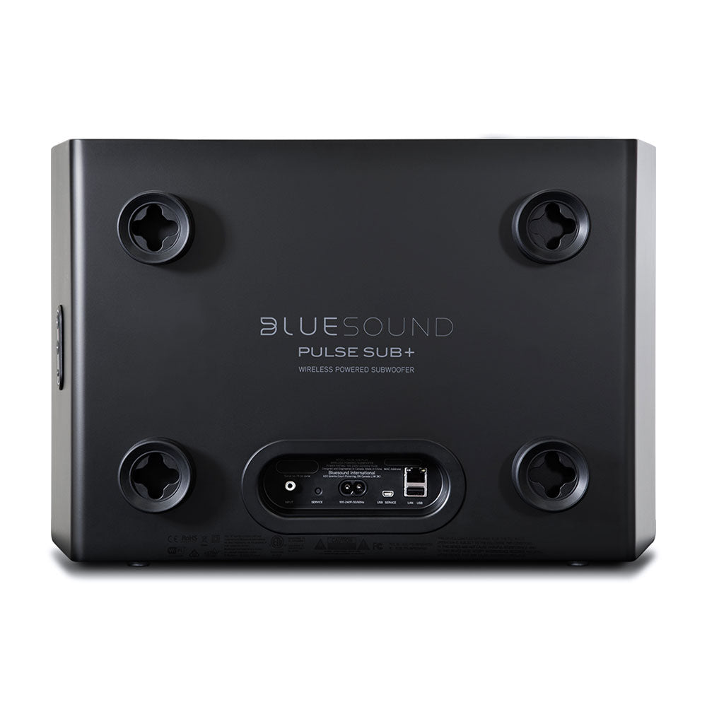 Bluesound PULSE SUB + BluOS Wireless Powered Subwoofer Black