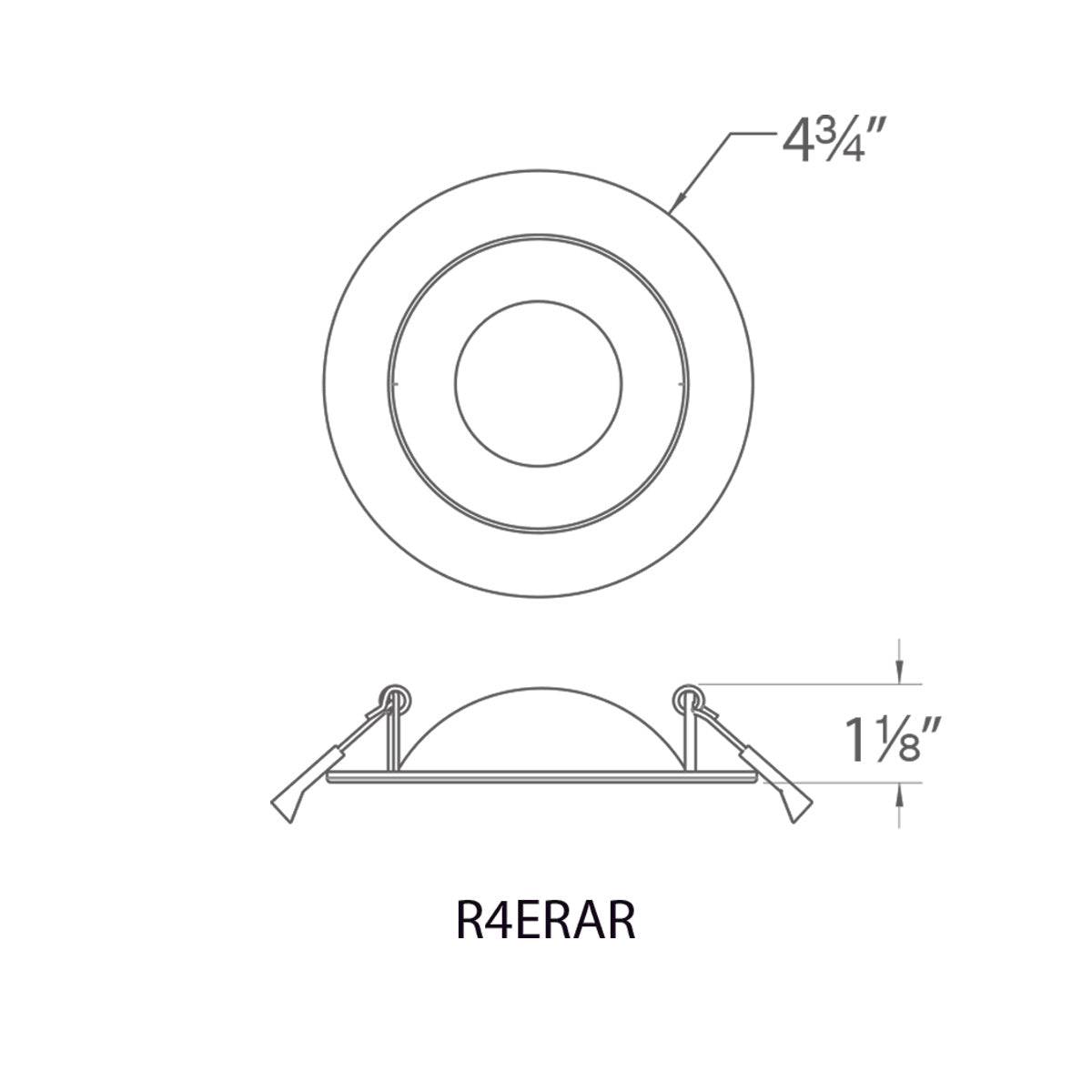 R4ERAR-W9CS-WT Lotos 4″ Round Adjustable Downlight 5CCT