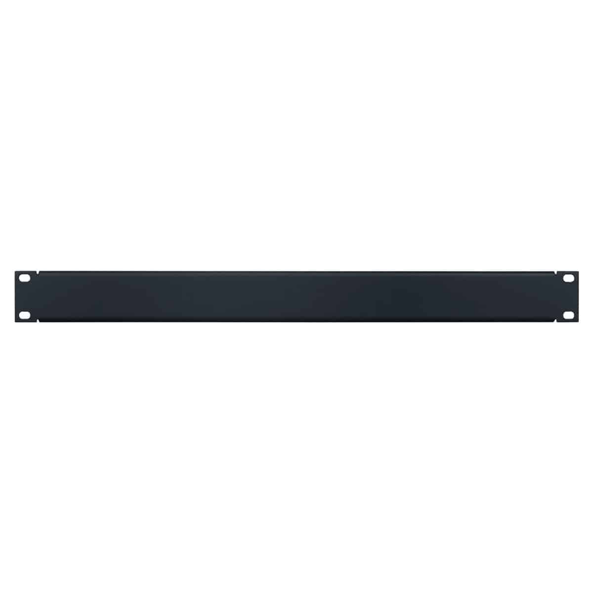 Lowell SEP1 Rack Panel Blank-1U 18-gauge Flanged Steel Black