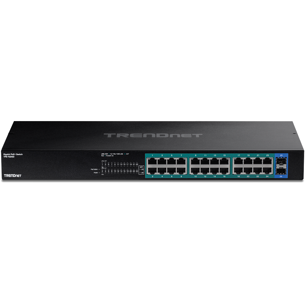 TPETG262 26-Port Gigabit PoE+ Switch 380W