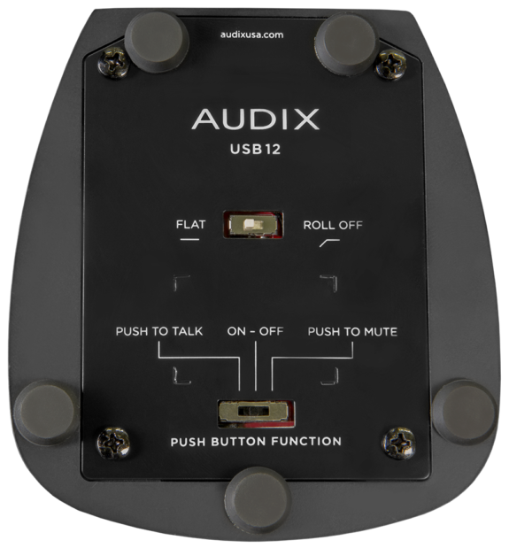 Audix USB12 USB Condenser Vocal Microphone Push to Talk