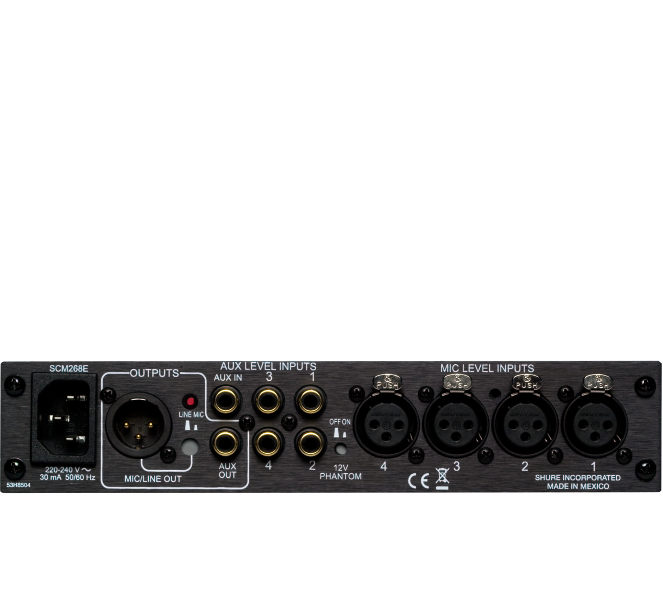 Shure SCM268 4-Channel Microphone Mixer
