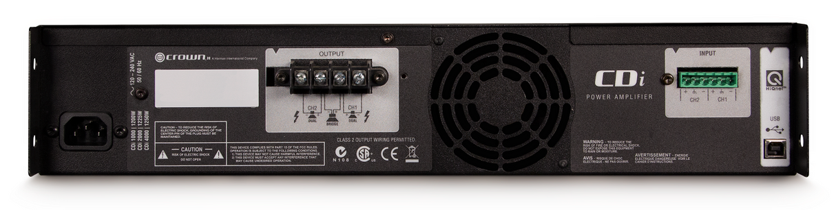 Crown CDi4000 2 Channel 1200W Power Amplifier