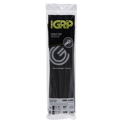 PowerGRP GRP-14500 Cable Tie Black 14" 50lb 100PK