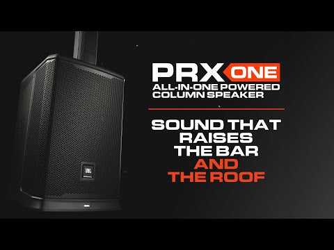 PRXONE Portable Powered All-In-One 12 Driver Column 12" Sub 2000W with DSP & Mixer
