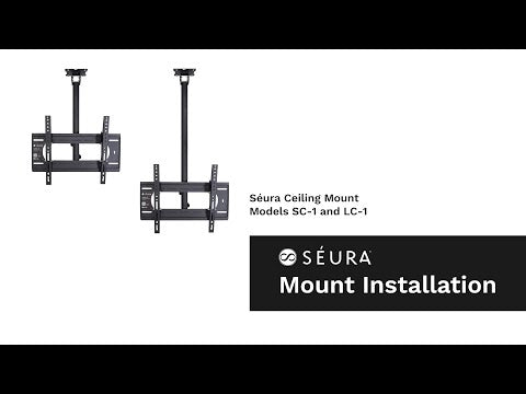 LC1 Ceiling Mount for 43" - 86" Outdoor TV Mount - Extends 36.5" - 65"