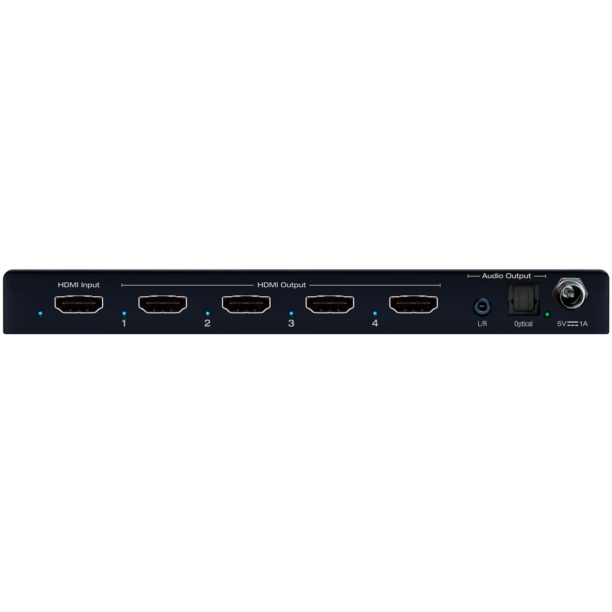 KD-DA1x4DC Distribution Amp 4K 18G 4 Output HDMI Splitter