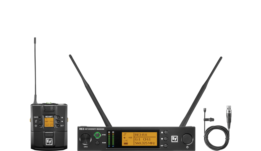 RE3BPOL5H Wireless UHF Omni Lavalier Set with OL3 Mic 560-596 MHz