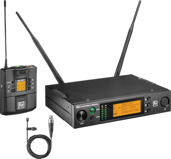 RE3BPOL5H Wireless UHF Omni Lavalier Set with OL3 Mic 560-596 MHz
