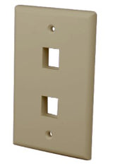 Multi-Media Keystone Wall Plate 2 Port