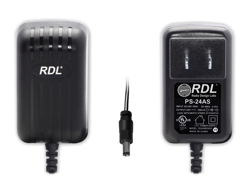 RDL PS24AS 24 Vdc Switching Power Supply 500 mA, dc Plug