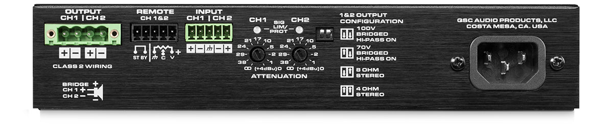 QSC SPA260 EnergyStar Power Amplifier