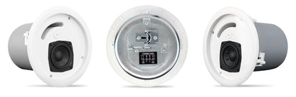 QSC ACC2T In-Ceiling Speaker 2.75" Full-Range 70/100V Transformer 170° Conical Coverage White Each