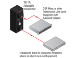 TX-1A Balanced to Unbalanced Transformer Adjustable